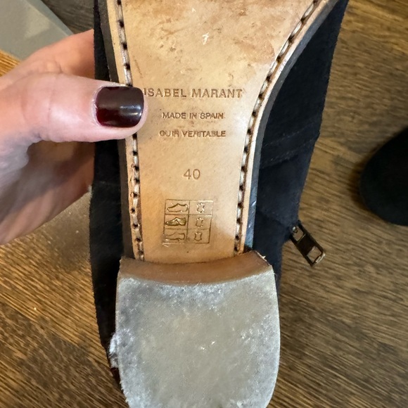 Isabel marant black suede booties - Picture 4 of 5